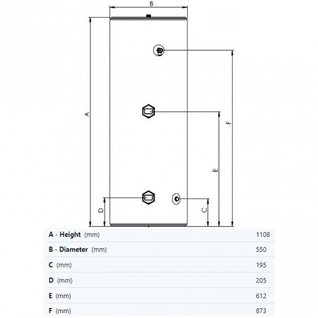 Joule Invacyl Standard Direct Unvented Cylinder 150 Litre - Stainless Steel