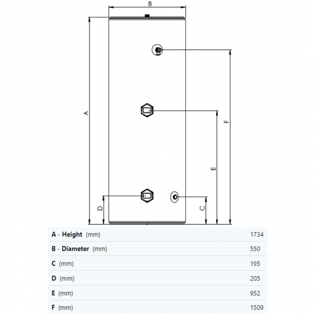 Joule Invacyl Standard Direct Unvented Cylinder 250 Litre - Stainless Steel