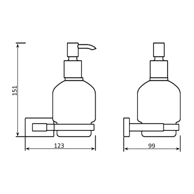 JTP Ludo Soap Dispenser and Holder - Chrome
