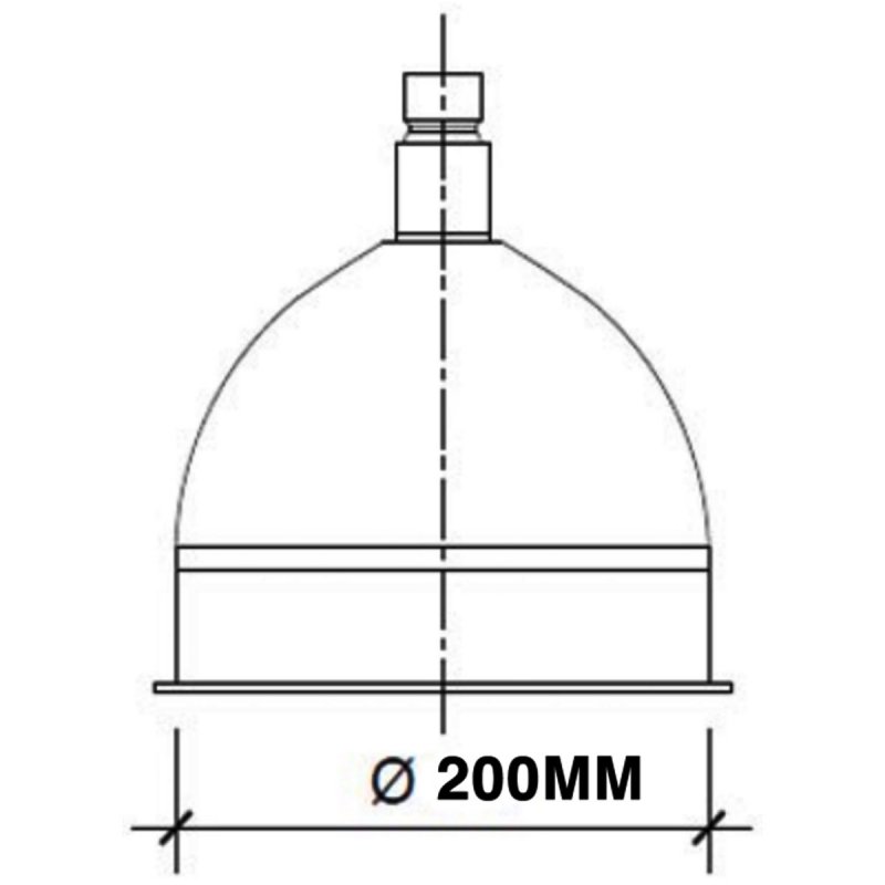 JTP Victorian Fixed Shower Head 200mm Diameter - Nickel