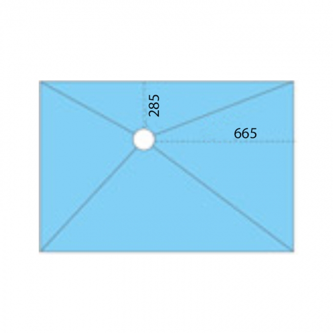 Maxxus Hydromat Wet Room Former Kit 1135mm x 770mm 5sqm Membrane