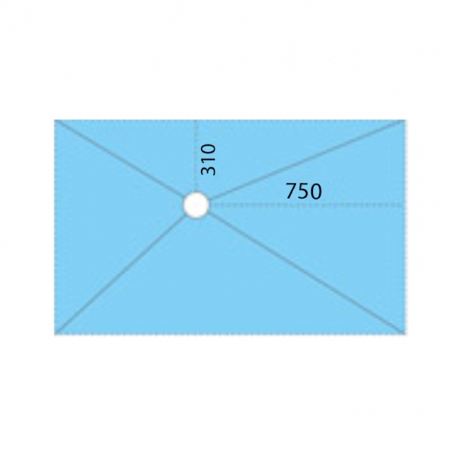 Maxxus Hydromat Wet Room Former Kit 1300mm x 800mm 5sqm Membrane