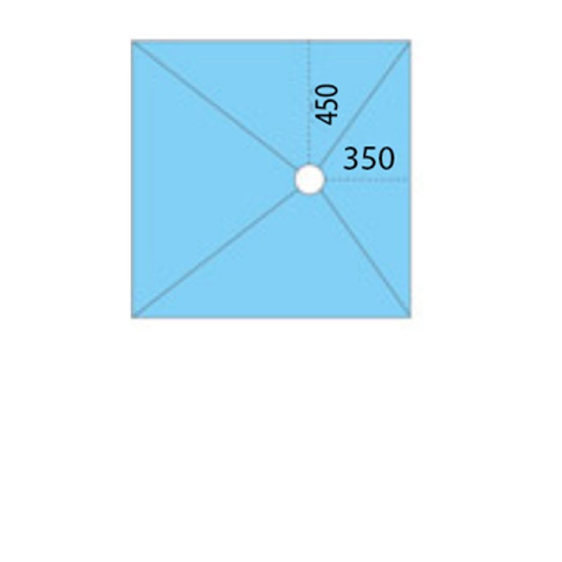 Maxxus Hydromat Wet Room Former Kit 900mm x 900mm 10sqm Membrane