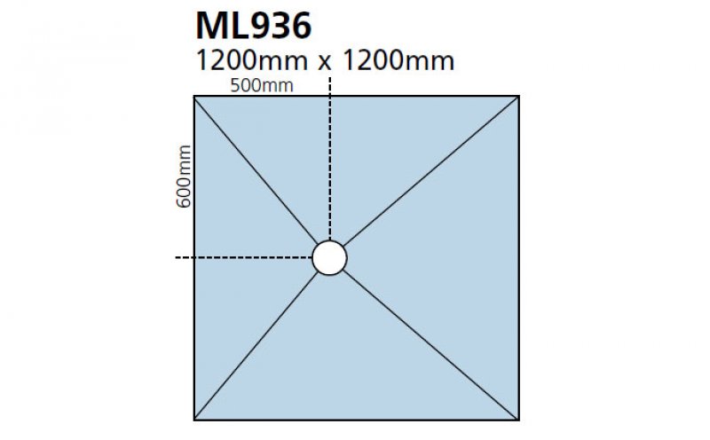 Maxxus Wet Room Former Kit 1200mm x 1200mm 7sqm Tanking Liquid