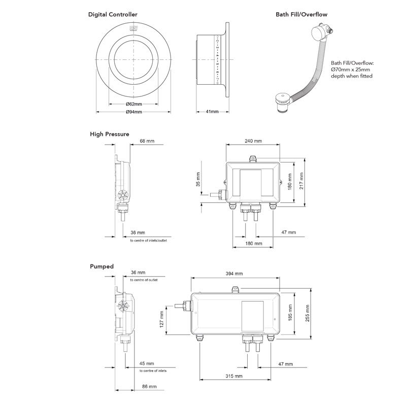 Mira Mode Shower Valve 1.1874.002 Concealed Chrome