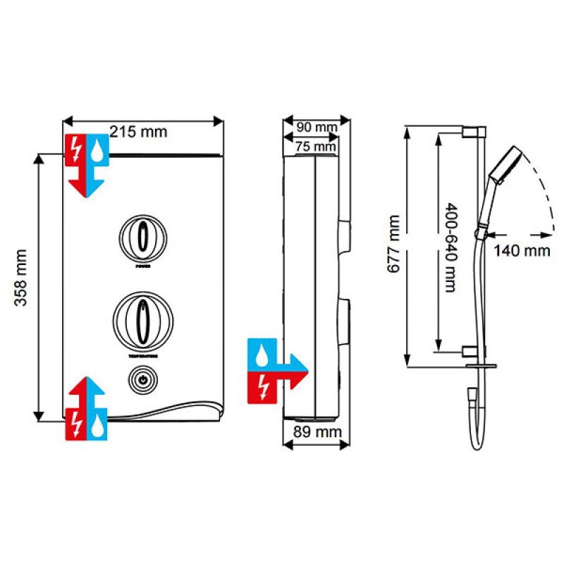 Mira Sport Electric Shower 1.1746.006 9.8kW White/Chrome