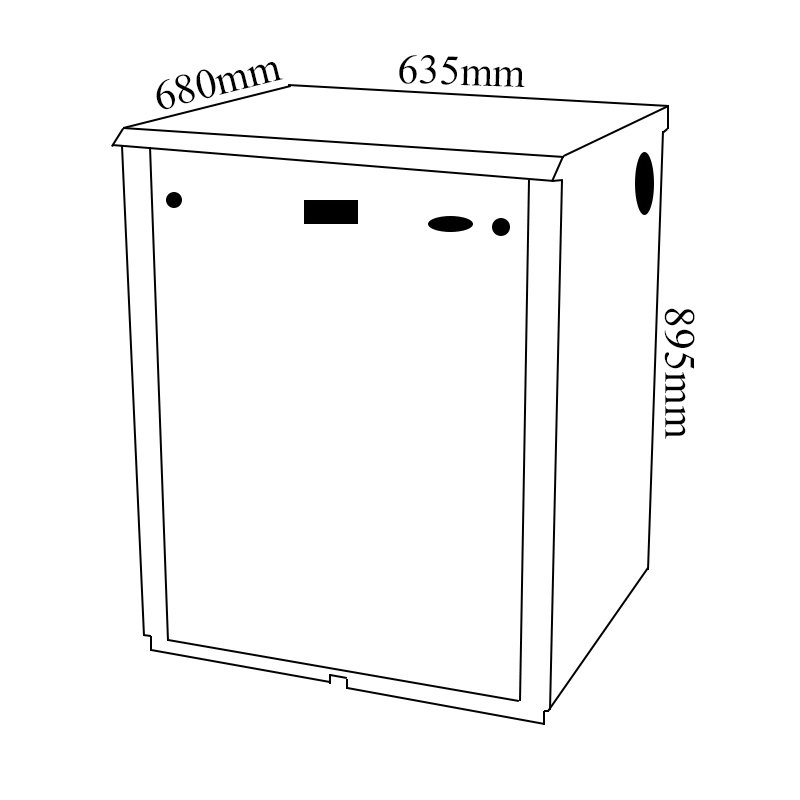 Mistral ODC4 Non-Condensing Combi Oil Boiler External 35-41 kw