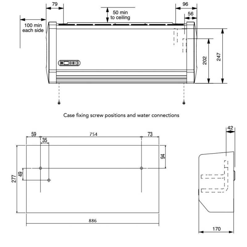 Myson Hi-Line RC 15-10 Fan Convector 4.5kW White