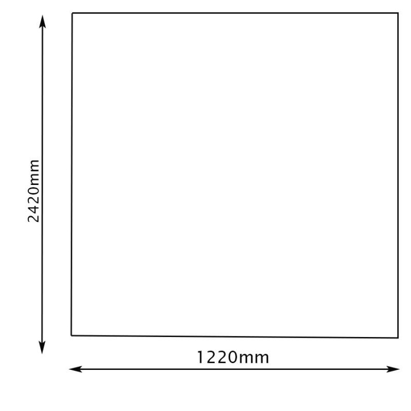 Nuance Acrylic Wall Panel 2420mm H X 1220mm W Carrara Marble Slab Panel B - Gloss