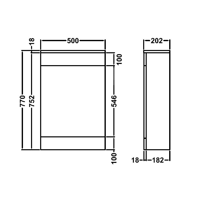 Nuie Mayford WC Unit with Concealed Cistern 500mm Wide - Gloss White