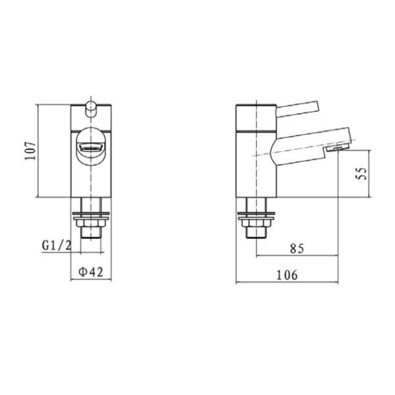 Prestige Plan Basin Taps Pair Chrome