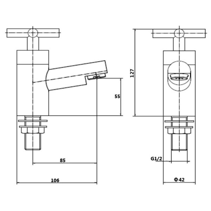Prestige Times Basin Taps Pair Chrome