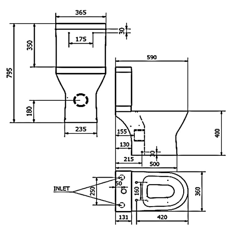 Prestige Project Round Toilet POT869PR+POT870PR+POT600SE Close