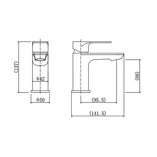 Prestige Mirage Mono Basin Mixer Tap with Click Waste - Chrome