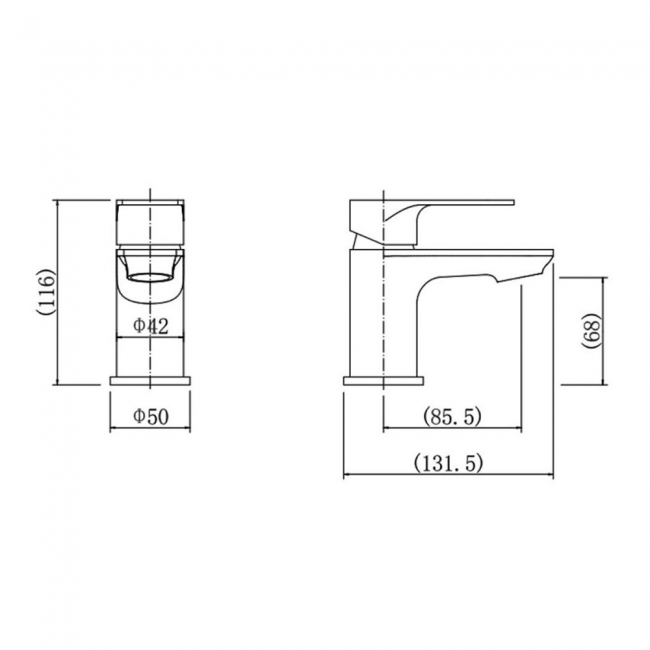 Prestige Mirage Mini Mono Basin Mixer Tap with Click Waste - Chrome