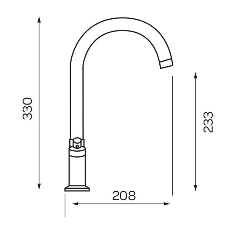 Prestige Mono Kitchen Sink Mixer Tap Dual Handle - Polished Chrome