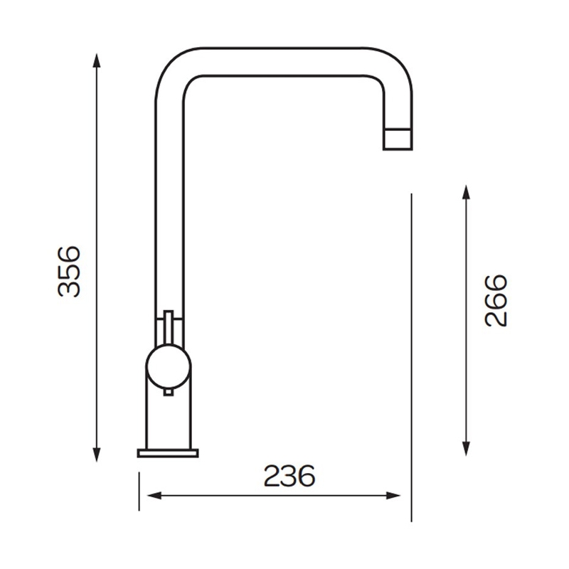 Prestige Mono Kitchen Sink Mixer Tap Deck Mounted - Polished Chrome