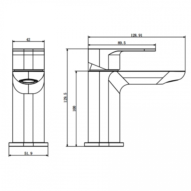 Prestige Visage Mono Basin Mixer Tap with Click Waste - Chrome