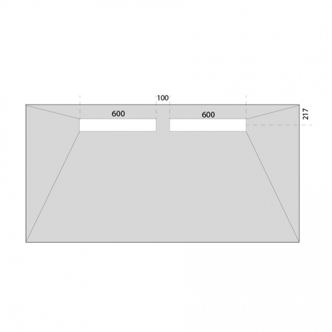 Purus Underlay Linear Wet Room Former 2300mm x 1200mm