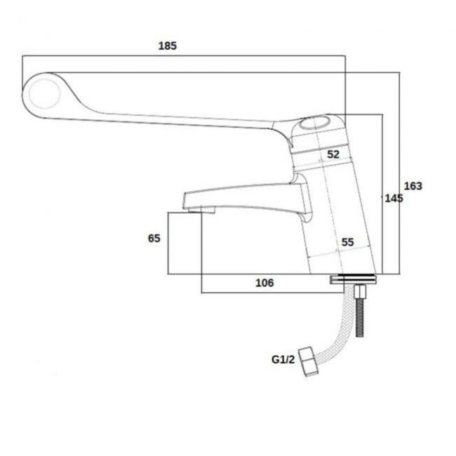 RAK Sequential Thermostatic Basin Mixer Tap - Chrome