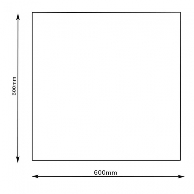 RAK Curton Matt Tiles - 600mm x 600mm - White (Box of 4)