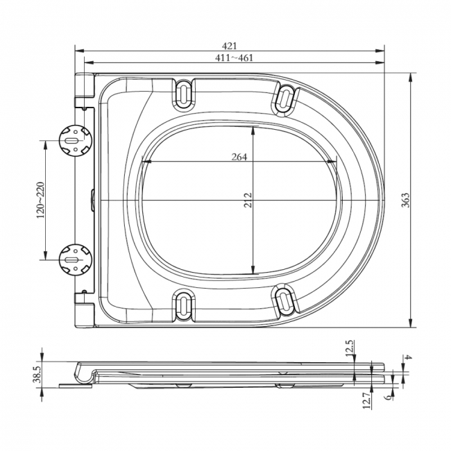RAK Resort MINI Soft Close Seat - Sandwich