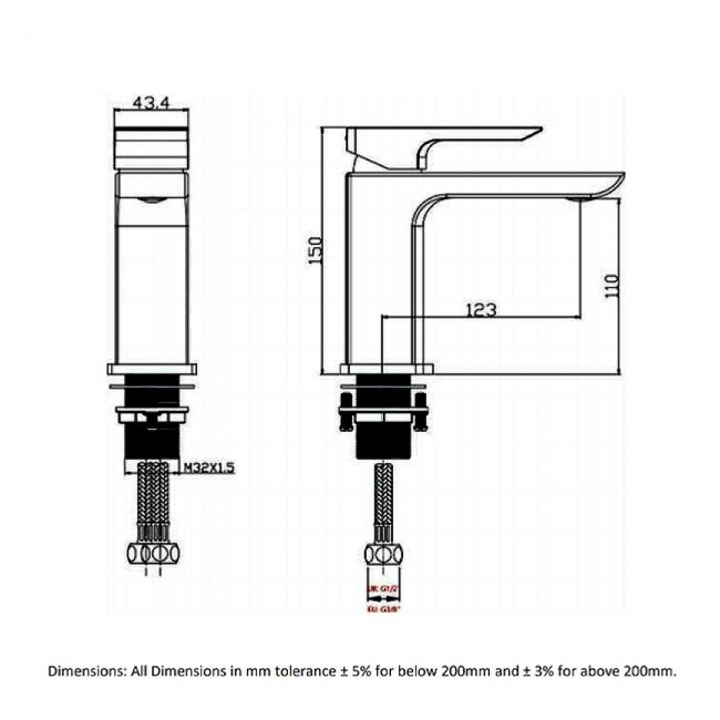RAK Summit Mono Basin Mixer Tap - Chrome