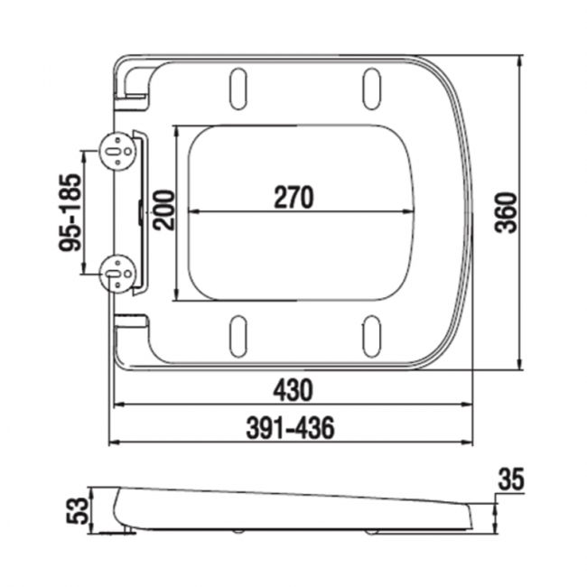 RAK Summit Soft Close Seat With Quick Release Hinge