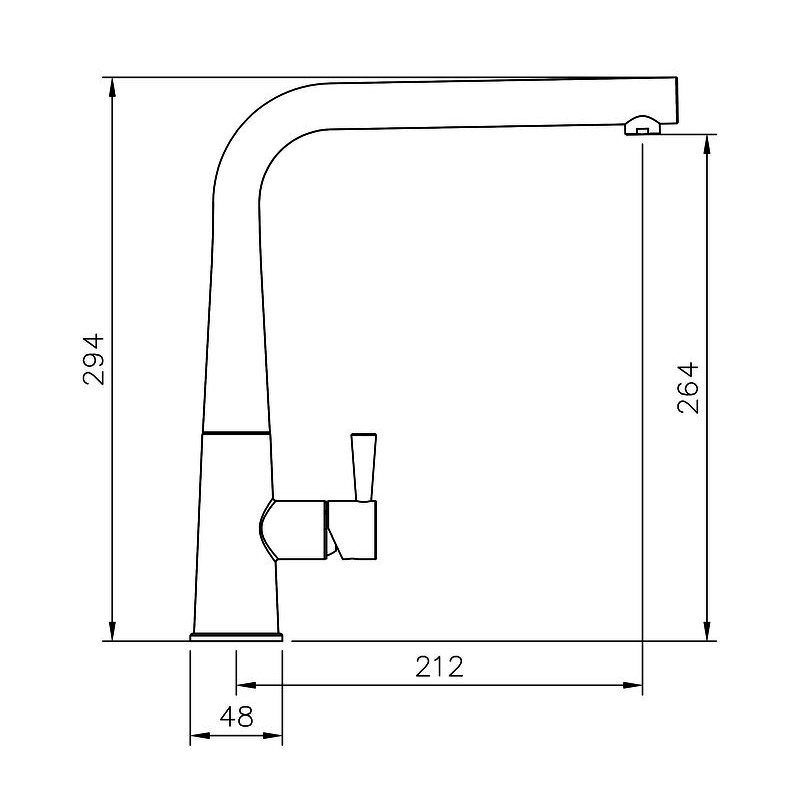Rangemaster Conical Single Lever Kitchen Sink Mixer Tap - Chrome