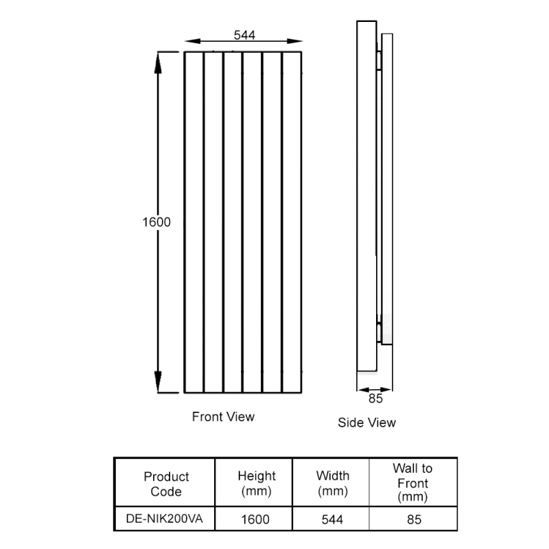 【Reina】 Reina Modal Angled Anthracite Thermostatic Valve Set - Just Radiators