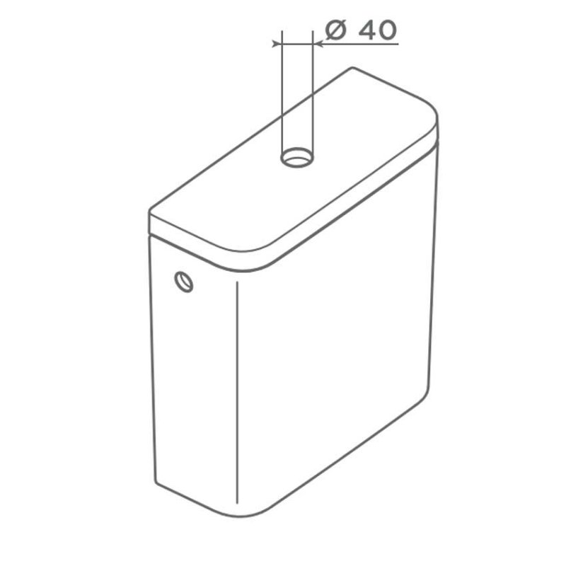 Roca EM1 Flush Valve 822599900 ABS White