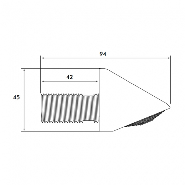 Sagittarius Small Anti-Vandal Shower Head Wall Mounted Chrome