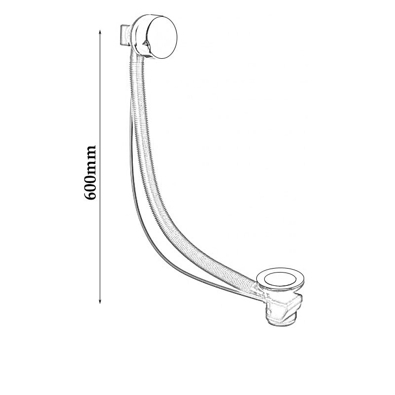 Sagittarius Auto Bath Pop Up Waste for up to 25mm Thick Baths