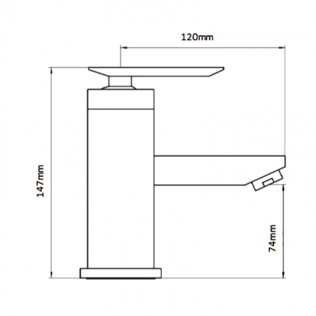 Sagittarius Eclipse Mono Basin Mixer Tap with Sprung Waste - Chrome
