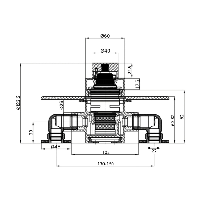 Sagittarius Ergo 22mm Inlet Exposed Thermostatic Shower Valve - Chrome