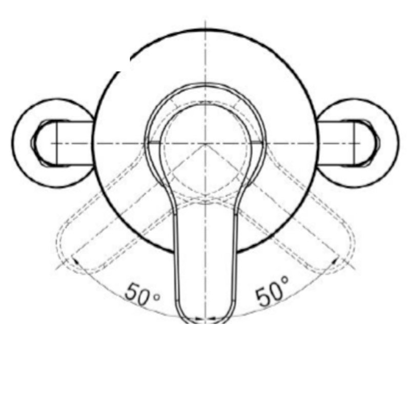 Sagittarius Genoa Adjustable Thermostatic Exposed Shower Valve - Chrome