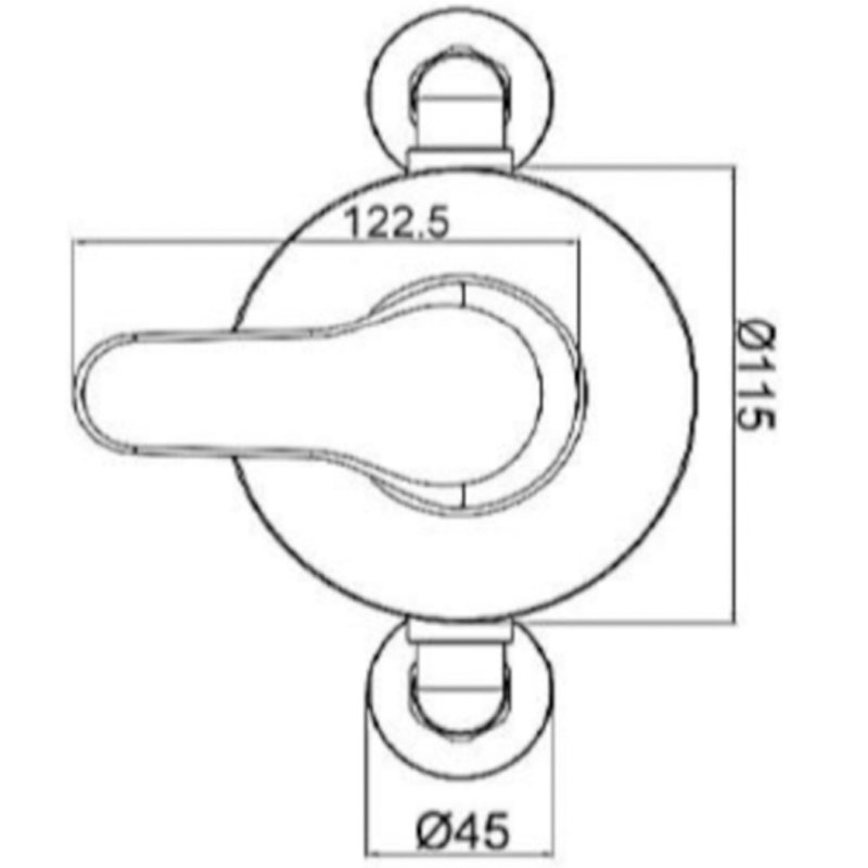 Sagittarius Prestige Exposed Shower Valve Single Handle - Chrome