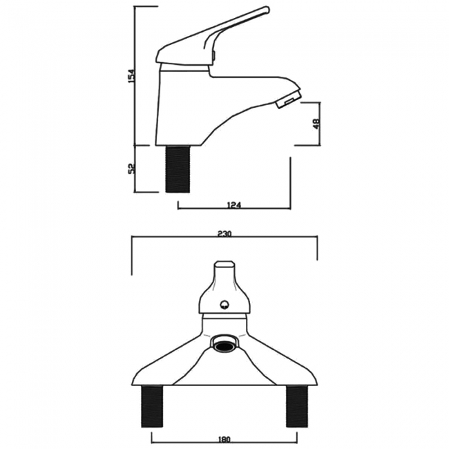 Sagittarius Prestige Bath Filler Tap Deck Mounted - Chrome