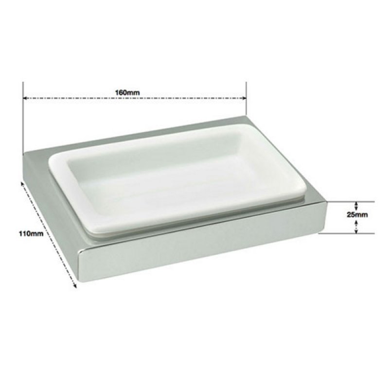 Sagittarius Rimini Soap Dish Chrome