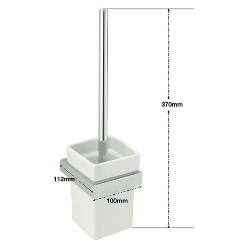 Sagittarius Rimini Toilet Brush Holder Chrome