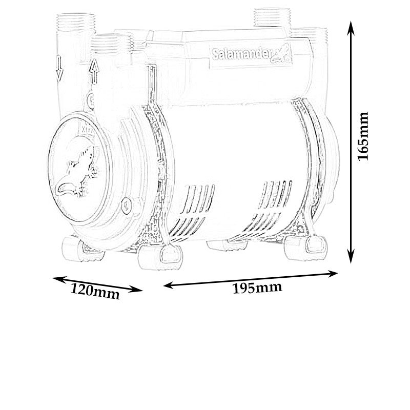 Salamander 1.5 Shower Pump CT50 XTRA 1.5 Bar