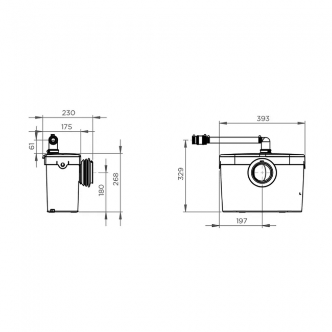 Saniflo Saniaccess 1 Toilet Macerator Pump