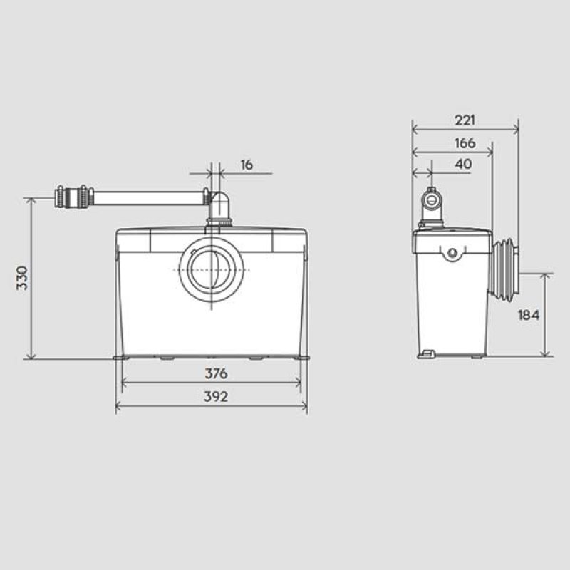Saniflo Saniaccess 1 Toilet Macerator Pump
