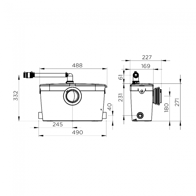 Saniflo Saniaccess 3 Bathroom Macerator Pump