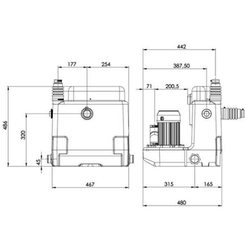 Saniflo Sanicom2 Commercial Lifting Station for Grey Water