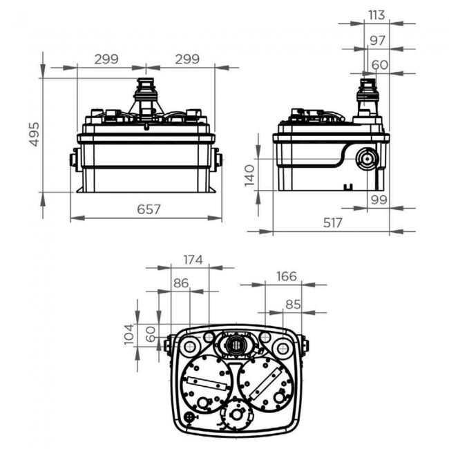 Saniflo Sanicubic 2 Classic Heavy Duty Macerator Pump