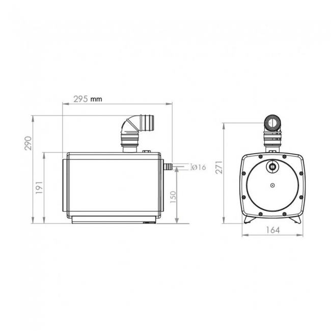 Saniflo Sanifloor+ 4 Shower Waste Pump for Wedi Tiled Shower Trays
