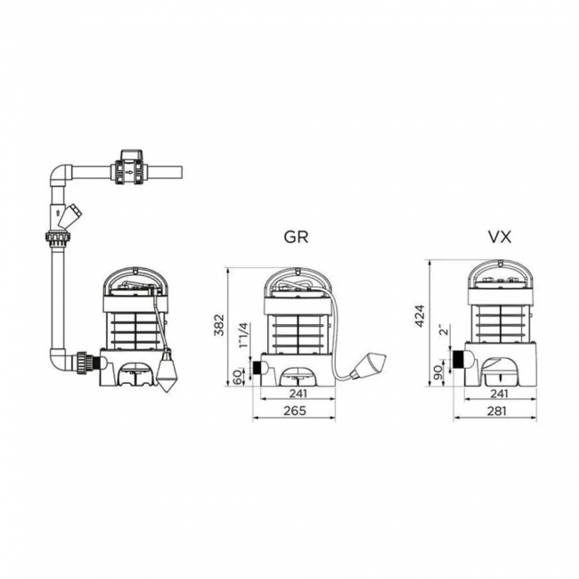 Saniflo Sanipump Sump Pump with Macerator Blades