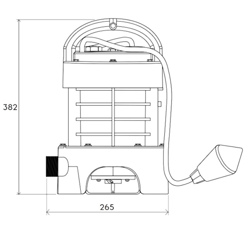 Saniflo Sanipump Sump Pump with Macerator Blades