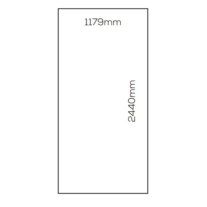 Showerwall Proclick MDF Shower Panel 1200mm Wide x 2440mm High - Slate Grey